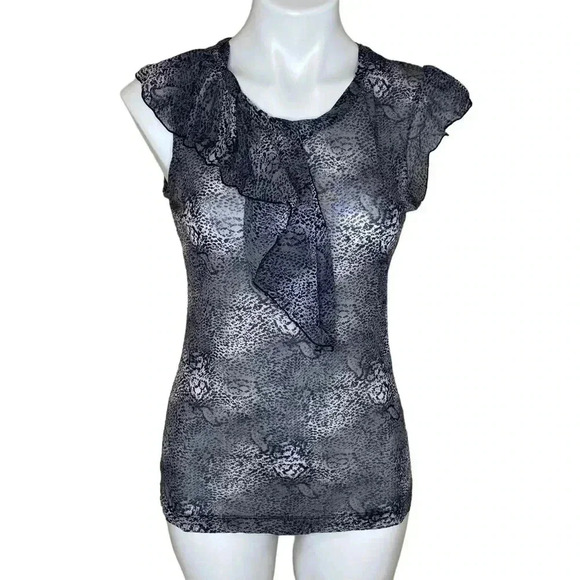 Mesh The limited Y2k ruffle tank size medium sheer - Picture 1 of 5